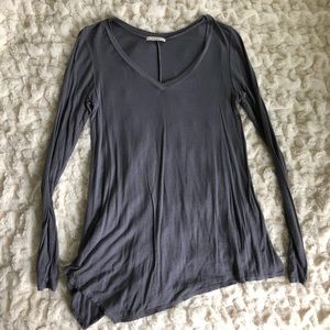 Casual V-Neck Long Sleeve Tee